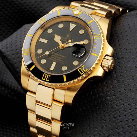 rolex submariner goud zwart 2015|rolex submariner yellow gold.